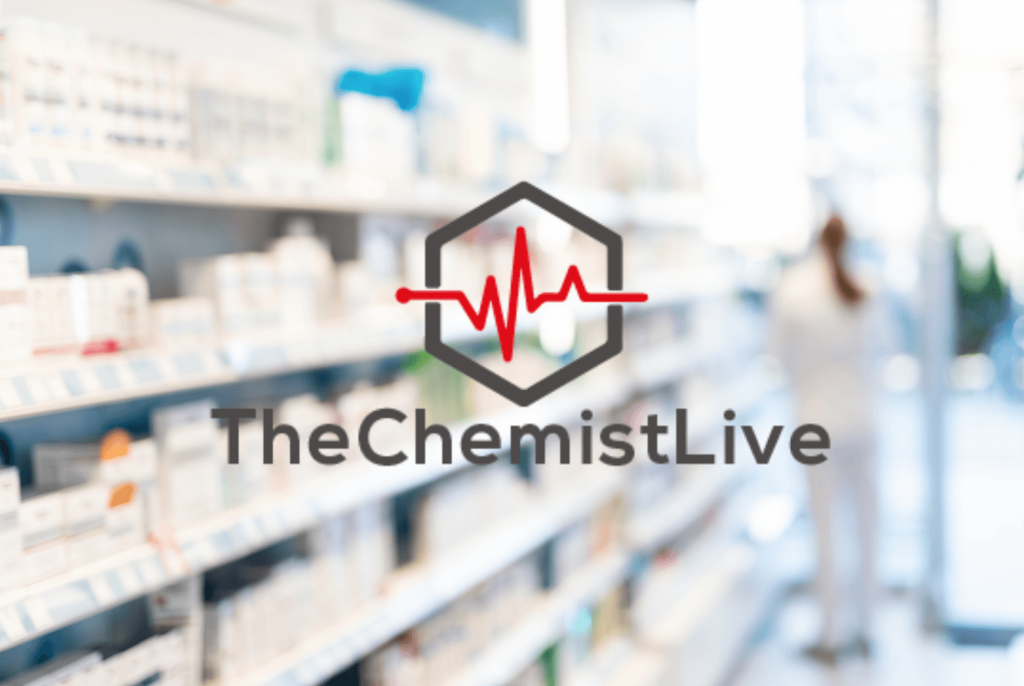 A section of TheChemistLive store, showing stocked shelves likely containing health, beauty, or pharmaceutical products.